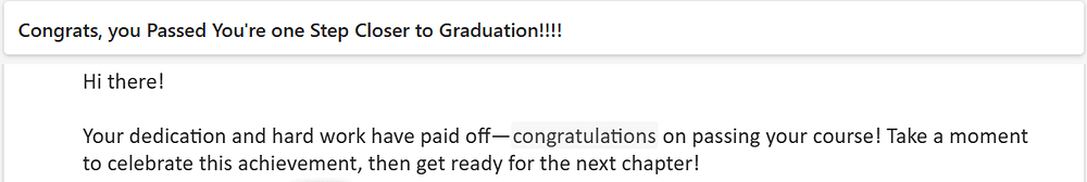 Congrats
