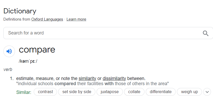 compare