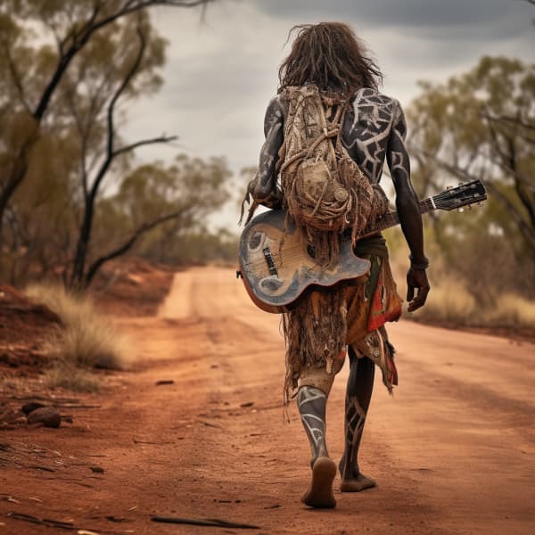 Malkuth_aboriginal_troubador_wanders_the_outback_wearing_a_guit_0c3a277d-775a-4fb8-a053-3430dd02cf84